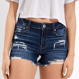AE Ne(x)t Level Low-Rise Denim Midi Short